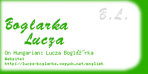 boglarka lucza business card